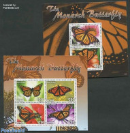 Guyana 2014 Butterflies 2 S/s, Mint NH, Nature - Butterflies - Guyana (1966-...)