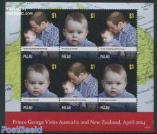 Palau 2014 Prince George M/s, Mint NH, History - Kings & Queens (Royalty) - Familles Royales