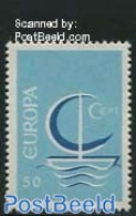 Türkiye 1966 Europa, Misprint Without Black Colour, Mint NH, History - Various - Errors, Misprints, Plate Flaws - Autres & Non Classés