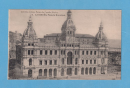 1047 SPAIN ESPAÑA LA CORUÑA PALACIO MUNICIPAL REAL PHOTO RARE POSTCARD - La Coruña