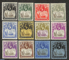 Ascension 1924 Definitives 12v, Unused (hinged), Transport - Ships And Boats - Schiffe