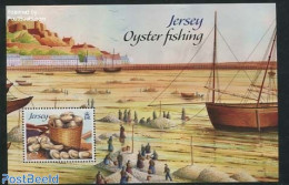 Jersey 2014 Oyster Fishing S/s, Mint NH, Nature - Transport - Fishing - Shells & Crustaceans - Ships And Boats - Fische