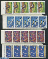 Thailand 1999 Children Paintings 4 Booklets, Mint NH, Stamp Booklets - Art - Children Drawings - Unclassified