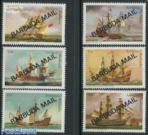 Barbuda 1997 Ships 6v, Mint NH, Transport - Ships And Boats - Bateaux
