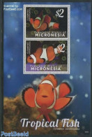Micronesia 2014 Tropical Fish 2v M/s, Mint NH, Nature - Fish - Fishes