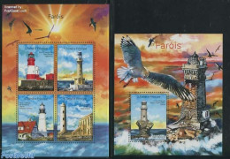 Sao Tome/Principe 2014 Lighthouses 2 S/s, Mint NH, Various - Lighthouses & Safety At Sea - Lighthouses