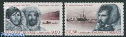 Greenland 2014 Expeditions 2v, Mint NH, History - Nature - Science - Transport - Explorers - Dogs - The Arctic & Antar.. - Unused Stamps