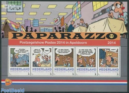 Netherlands - Personal Stamps TNT/PNL 2014 Paparazzo, Postex 5v M/s, Mint NH, Philately - Art - Comics (except Disney) - Bandes Dessinées