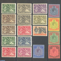 Nyasaland 1938 Definitives 18v, Unused (hinged), Nature - Cat Family - Nyassaland (1907-1953)