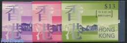 Hong Kong 1997 Definitives 3 Booklets, Mint NH, Stamp Booklets - Ongebruikt