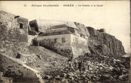 CPA Goree Senegal, La Falaise Et Le Castel, Steilküste, Festung - Sénégal