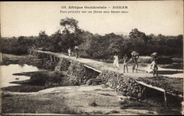 AkSenegal, Westafrika, Französisch Westafrika, Primitive Brücke über Einen Fluss Bei Niedrigwasser - Sénégal