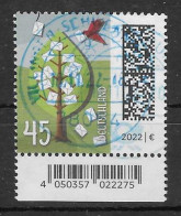 BRD 2022  Mi.Nr. 3704 , Briefe Am Baum / Freimarken - Nassklebend - Gestempelt / Fine Used / (o) - Used Stamps