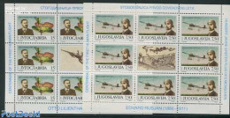 Yugoslavia 1991 Lilienthal Flight Centenary 2 M/ss, Mint NH, Transport - Aircraft & Aviation - Unused Stamps