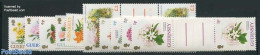 Guernsey 1993 Flowers 10 Gutter Pairs, Mint NH, Nature - Flowers & Plants - Guernesey