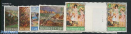 Guernsey 1983 Renoir Paintings 5v, Gutter Pairs, Mint NH, Art - Modern Art (1850-present) - Paintings - Guernesey