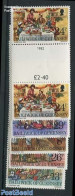 Guernsey 1982 Christmas 5v, Gutter Pairs, Mint NH, Religion - Christmas - Kerstmis