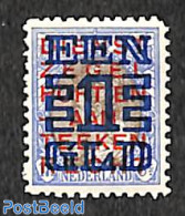 Netherlands 1923 1gld On 17.5c, Perf. 11.5, Stamp Out Of Set, Unused (hinged) - Unused Stamps