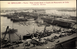 CPA Barcelona Katalonien Spanien, Hafen - Sonstige & Ohne Zuordnung