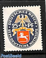 Germany, Empire 1928 25+25Pf, Braunschweig, Stamp Out Of Set, Unused (hinged), History - Ungebraucht