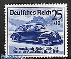 Germany, Empire 1939 25+10pf, Stamp Out Of Set, Mint NH, Transport - Automobiles - Unused Stamps