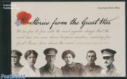 Guernsey 2014 Stories From The Great War Prestige Booklet, Mint NH, History - Guernesey