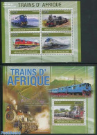 Togo 2010 African Trains 2 S/s, Mint NH, Transport - Railways - Trains