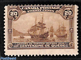Canada 1908 20c, Stamp Out Of Set, Unused (hinged), Transport - Ships And Boats - Neufs