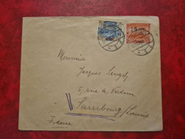 LETTRE  SAARBRUCKEN POUR Sarrebourg 1921 - Autres & Non Classés