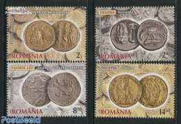 Romania 2014 Numismatic Collection 4v, Mint NH, Various - Money On Stamps - Ungebraucht