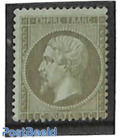 France 1862 1c, Stamp Out Of Set, Unused (hinged) - Unused Stamps