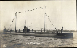 CPA Deutsches Unterseeboot, U-Boot Deutschland, Kaiserliche Marine - Otros & Sin Clasificación