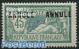 France 1906 45c, ANNULE 1v, Unused (hinged) - Nuovi