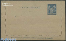 France 1886 Card Letter 15c, Unused Postal Stationary - 1859-1959 Cartas & Documentos