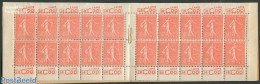 France 1924 20x50c Booklet (Lame Le Coq 4x), Mint NH, Stamp Booklets - Ungebraucht