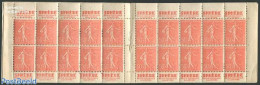 France 1924 20x50c Booklet (Sphere-Sphere-Sphere-Sphere), Mint NH, Stamp Booklets - Neufs