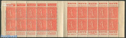 France 1924 20x50c Booklet (Grey Poupon-Shyb-Phenix-Shyb), Mint NH, Stamp Booklets - Unused Stamps