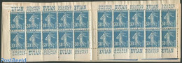 France 1925 20x30c Booklet (Evian-Evian-Evian-Evian), Mint NH, Stamp Booklets - Nuovi