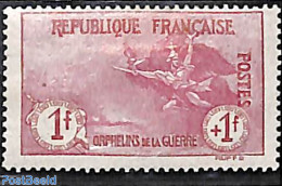 France 1917 1F+1F, Stamp Out Of Set, Unused (hinged) - Ungebraucht
