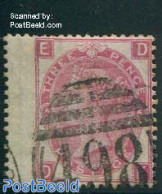 Great Britain 1867 3p, Plate 5, Used, Used Stamps - Gebruikt