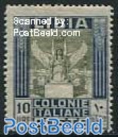 Italian Lybia 1921 10L, Stamp Out Of Set, Unused (hinged) - Libië