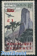 Cameroon 1961 1P, Wide Overprint, Stamp Out Of Set, Mint NH, Nature - Sport - Transport - Trees & Forests - Mountains .. - Rotary Club