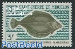 Saint Pierre And Miquelon 1972 3Fr, Stamp Out Of Set, Mint NH, Nature - Fish - Fische