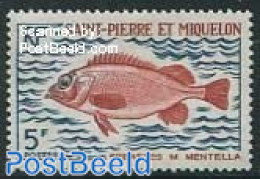 Saint Pierre And Miquelon 1972 5F, Stamp Out Of Set, Mint NH, Nature - Fish - Fische