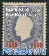 Macao 1892 Overprint 1v, Unused (hinged) - Unused Stamps