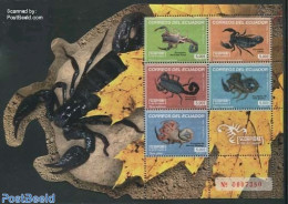 Ecuador 2014 Scorpions 5v M/s, Mint NH, Nature - Animals (others & Mixed) - Equateur