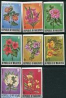 Maldives 1973 Flowers 8v, Imperforated, Mint NH, Nature - Flowers & Plants - Maldive (1965-...)