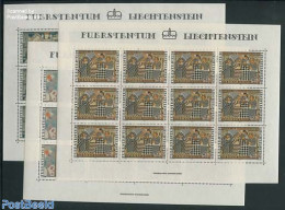 Liechtenstein 1979 Christmas 3 M/s, Mint NH, Religion - Various - Christmas - Textiles - Unused Stamps