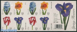 United States Of America 2005 Flowers Foil Booklet (double Sided), Mint NH, Nature - Flowers & Plants - Stamp Booklets - Unused Stamps