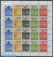 Greece 1990 Olympic Games M/s, Mint NH, Sport - Transport - Olympic Games - Ships And Boats - Neufs